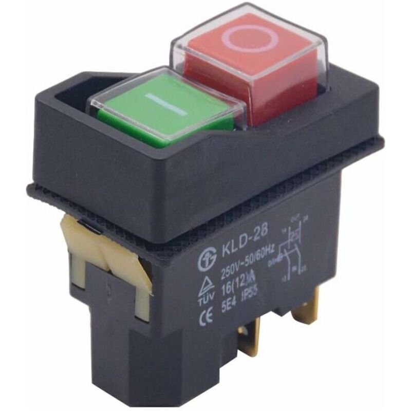 Wasserdichter Magnetschalter 250 V 16 A, 5-poliger Ein-/ausschalter Für Werkzeugmaschinen, Ip65 - Ulisem