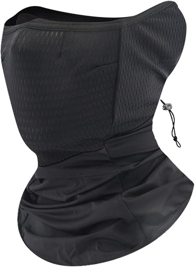 Sonnenschutz-sturmhaube, Gesichtsmaske Aus Eisseide, Sonnenschutzmaske Für Den Außenbereich, Winddichte Hals- Und Gesichtsmaske, Sonnenschutz-halsmaske, Reise-hals- Und Gesichtsschal (schwarz)