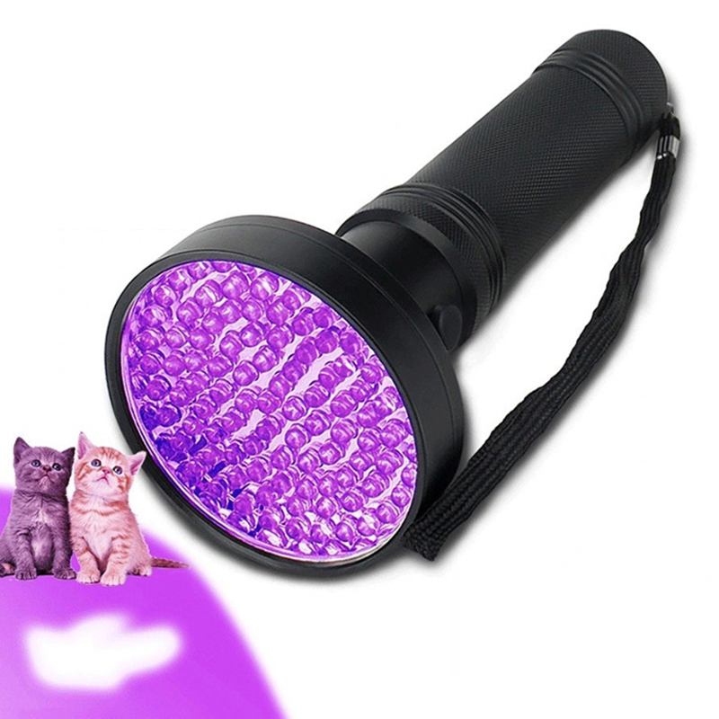 Uv-schwarzlicht-taschenlampe, Ultraheller 100-led-detektor (395 Nm) Für Tierurin Und Eingetrocknete Flecken (kompatibel Mit Geruchsentfernern)