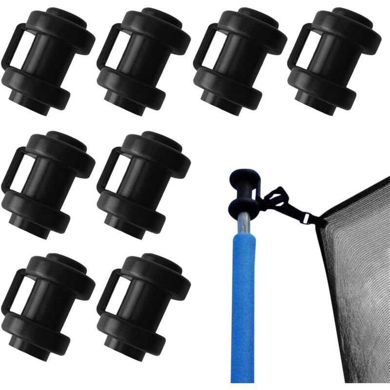 8 Trampolin-pfostenschutzkappen – 25 Mm Durchmesser, 8er-pack, Aus Robustem Kunststoff