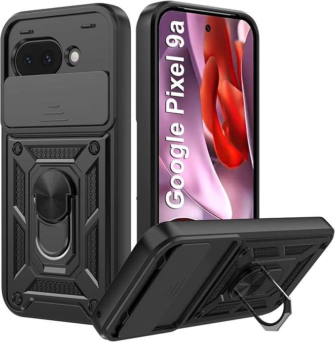 Schutzhülle Für Google Pixel 9a Mit Rutschfester Rückseite, Schwarz