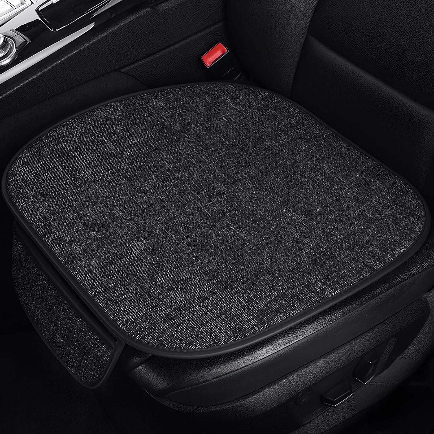 Avant 2-teiliges Autokissen, Extrem Atmungsaktiver Autositzbezug, Anti-strap-autokissen, Schwarzer Universalschutz (avant 2-sitzer)