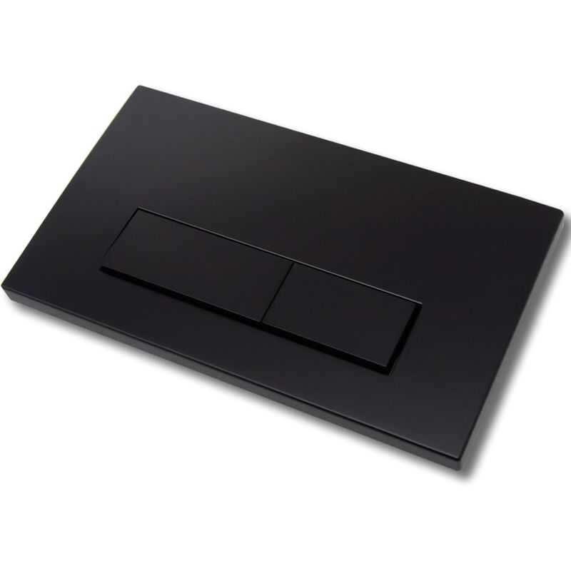 [niemals Verwendet] Mattschwarze Betätigungsplatte – Kompatibel Mit Geberit Sigma Up300/up320 – Zweimengenspülung Mit Rahmen Und Hebeln – 245 × 164 Mm