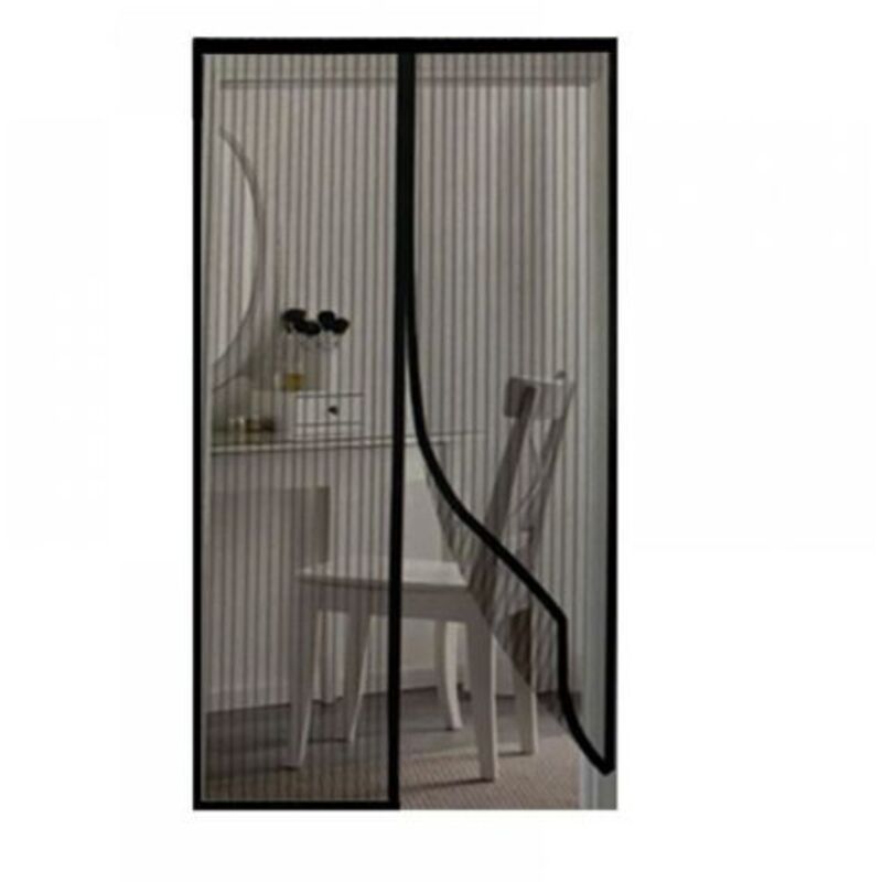 [niemals Verwendet] 1 Stück (100 X 210 Cm, Schwarz) Magnetisches Moskitonetz Für Türen Und Fenster, Insektenschutzvorhänge, Moskitonetz Für Schiebefenster, Magnetischer Mückenschutz Ohne Bohren