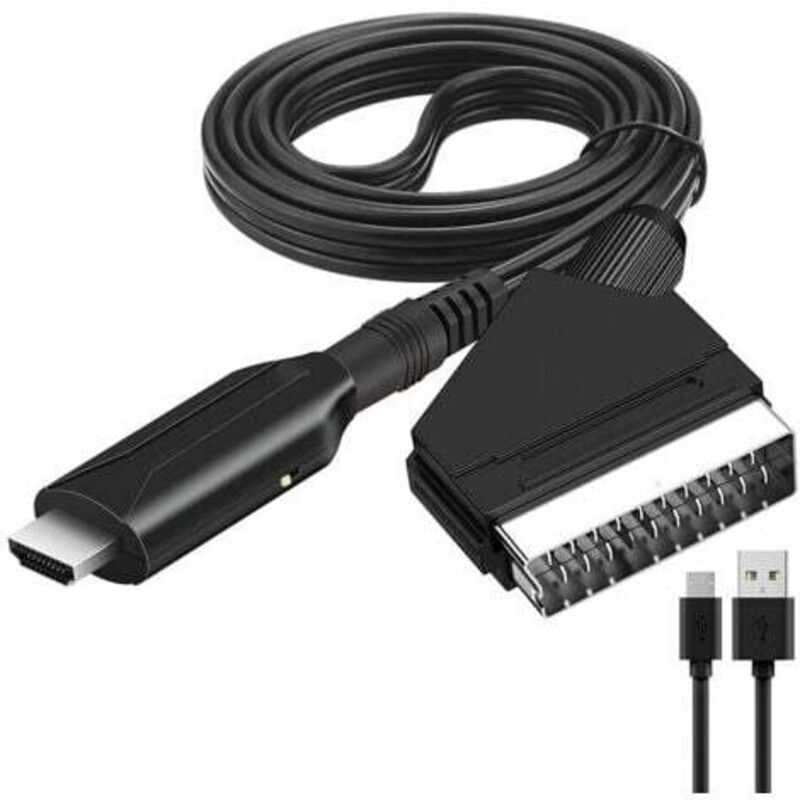 [niemals Verwendet] Scart-zu-hdmi-konverter-audio-video-adapter Für Hdtv/dvd/set-top-box/ps3/pal/ntsc Starlight