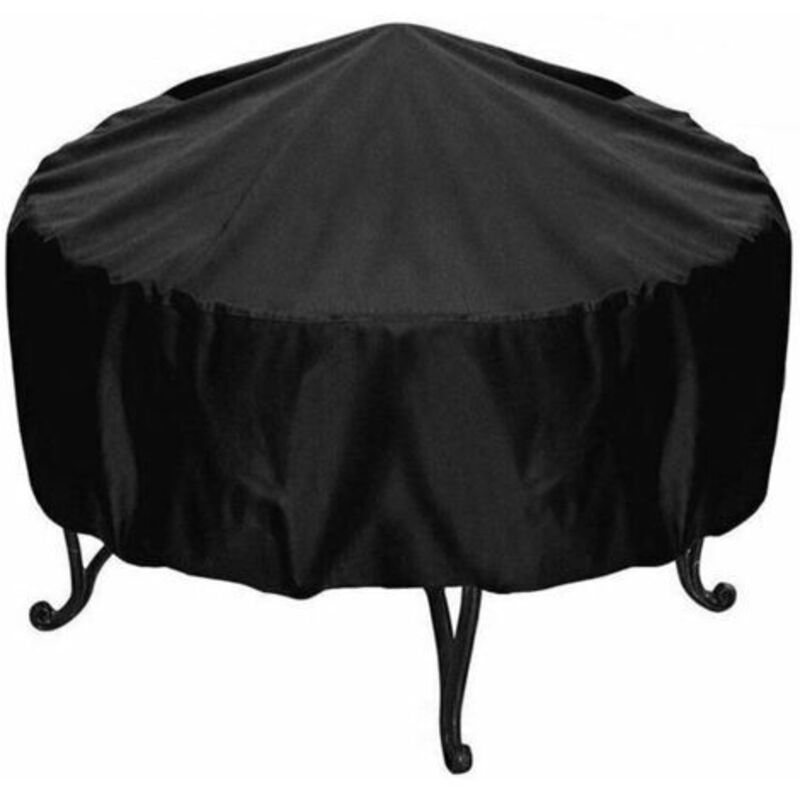 [niemals Verwendet] Runde Outdoor-grilltischabdeckung Aus Oxford-gewebe Zum Wetterschutz (102x45cm)