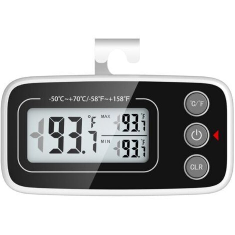 [niemals Verwendet] 1er-pack Kühlschrankthermometer, Digitales Kühlschrank- Und Gefrierschrankthermometer Mit Großem Lcd-display, Min/max-funktion, 3 Anzeigemodi, Umschaltbar Zwischen °c Und °f, Für H