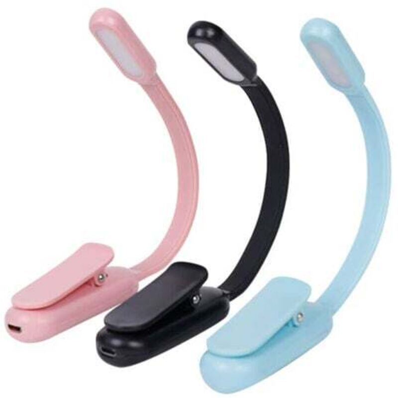 [niemals Verwendet] Set Mit 3 Mini-led-leselampen, Usb-wiederaufladbare, Flexible Nachttischlampe, Faltbare Augenschutzlampe