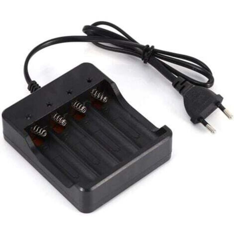[niemals Verwendet] 4-steckplatz-ladegerät Für 18650 Lithium-akkus, Eu-stecker, Mit Verpolungsschutz, Gute Qualität Und Gute