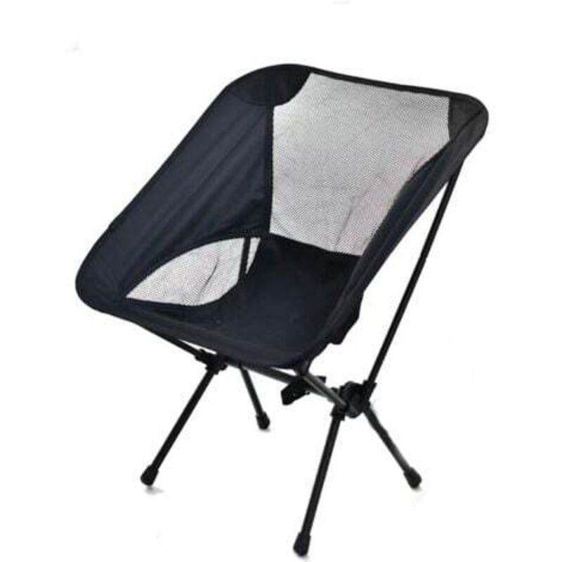 [niemals Verwendet] Schwarzer, Klappbarer Outdoor-stuhl, Klappbarer Campinghocker, Kompakter Stuhl Mit Tragbarem Sitz Und Tragetasche Für Outdoor-aktivitäten Und Reisen
