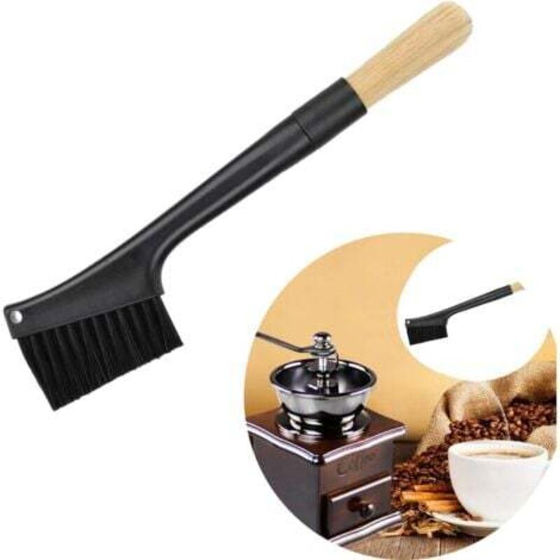 [niemals Verwendet] Reinigungsbürste Für Zweikopf-kaffeemühlen, Staubpinsel-zubehör Für Espressomaschinen, Kaffeebohnenmühle Für Den Heimgebrauch (barista)
