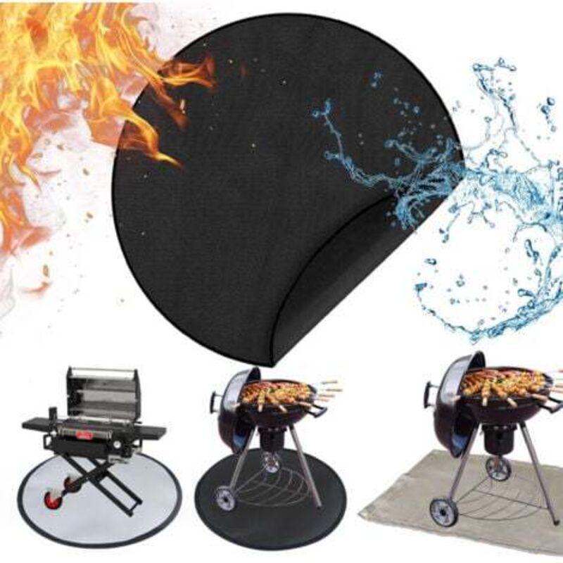 [niemals Verwendet] Schutzgewebe Für Campinggrills, Hitzebeständiges Gewebe, Feuerhemmendes Gewebe, Ofenunterlage, Feuerstellenmatte, Feuchtigkeitsbeständige Matte, Picknickmatte