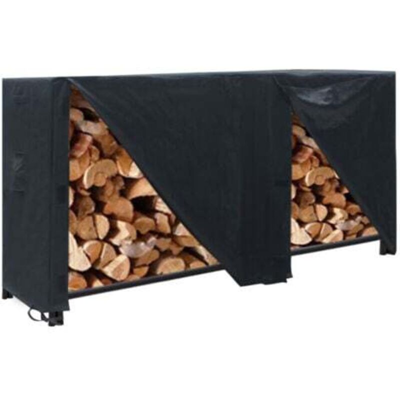[niemals Verwendet] Brennholzregal 96 X 24 X 42 Zoll, Staubschutzhülle Für Große Außenkamine, Wasserdicht 420d