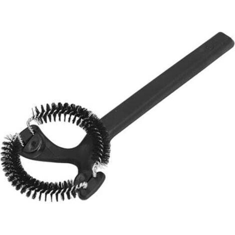 [niemals Verwendet] Reinigungsbürste Für Espressomaschinen, Abnehmbare Reinigungsbürste Mit Rundem Winkel Für Kaffeemaschinen, Kaffeebürste Mit Kurzem Griff, Reinigungswerkzeuge (58 Mm)