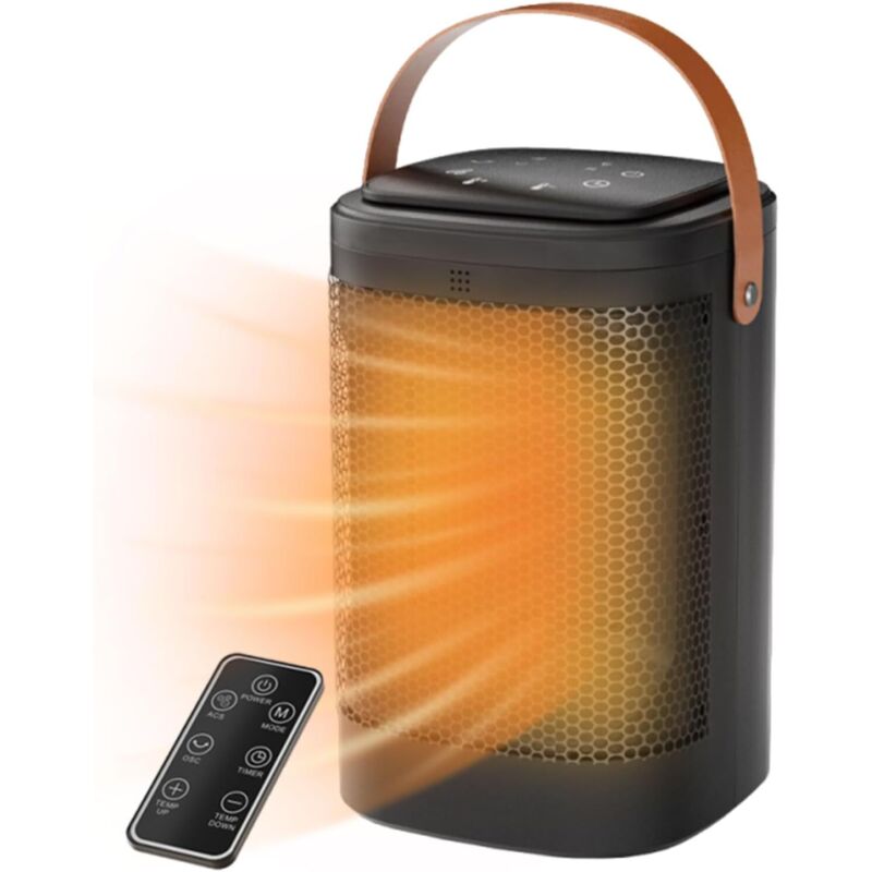 [niemals Verwendet] Zusatzheizung, 1500 W, Ptc-keramik, Mit Fernbedienung, Timer, Überhitzungsschutz, Geeignet Für Zuhause, Büro Und Schlafzimmer.
