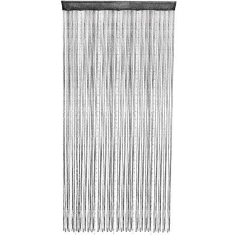 [niemals Verwendet] Perlenvorhang, Aufgenähter Vorhang Mit Kristallperlen, Quasten-türvorhang Für Kleiderschrank, Türvorhang Für Tür, Hängende Heimdekoration 1 X 2 M / 39 X 79 (schwarz)