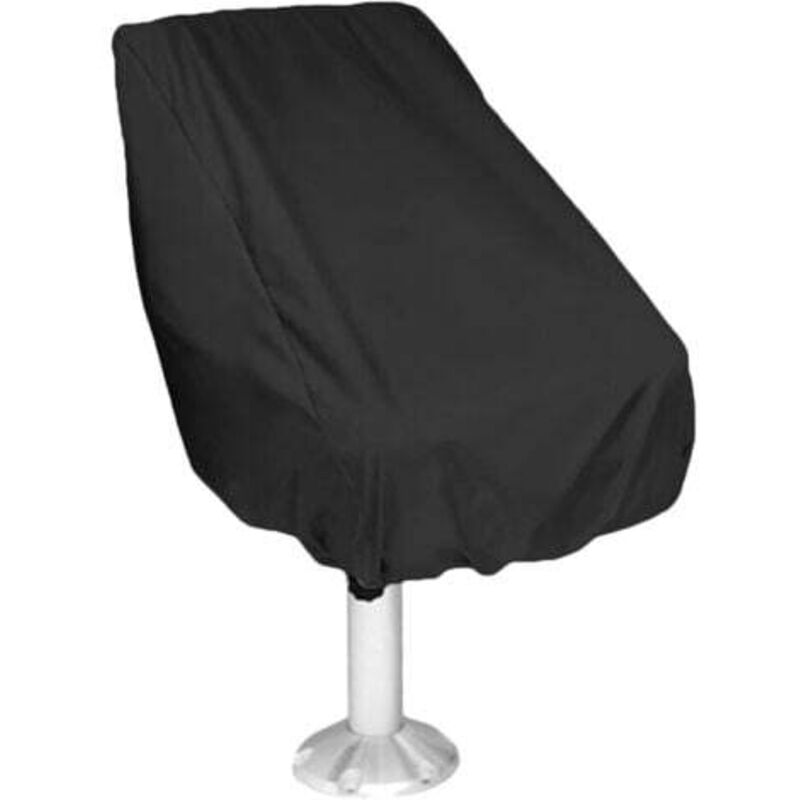 [niemals Verwendet] 210d Bootssitzbezug, Uv- Und Wetterschutz, Schwarz – 56 X 61 X 64/30 Cm