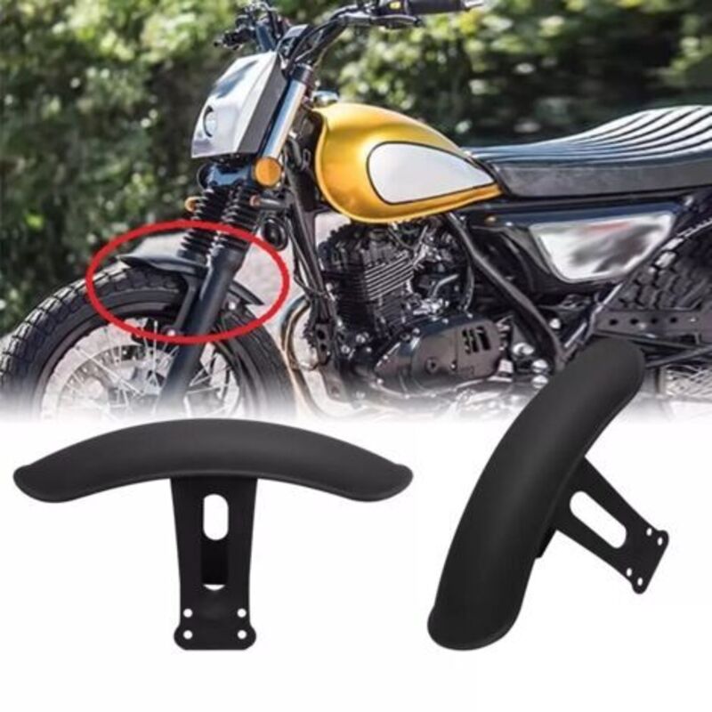 [niemals Verwendet] Stück (farbe: Schwarz) Schwarzer Metall-motorradkotflügel-schutz, Passend Für Honda Cg125 Motorrad, Retro-nachrüstung