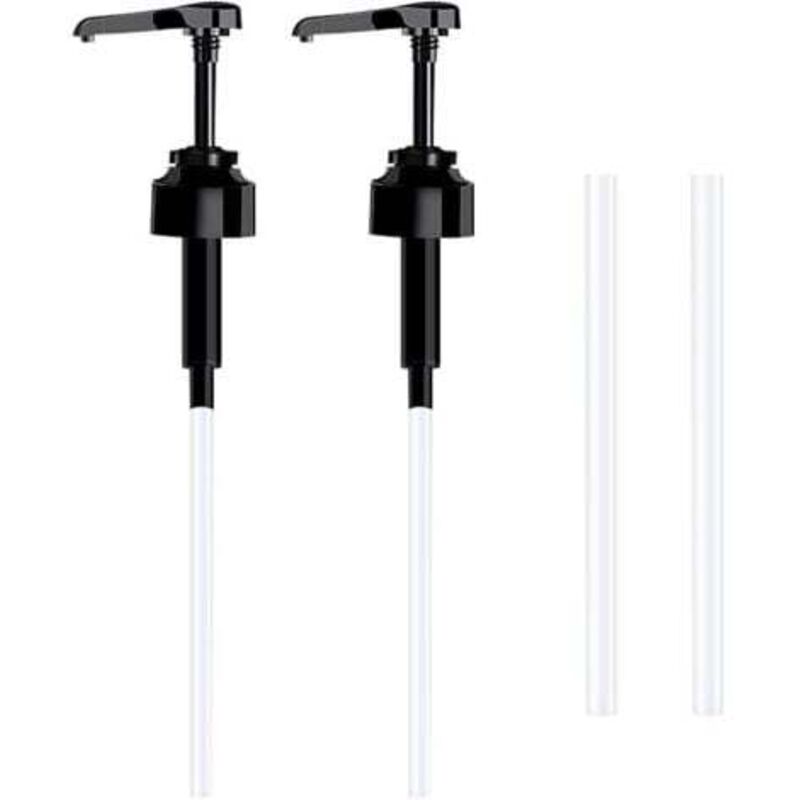 [niemals Verwendet] Set Mit 2 Leeren 5-liter-pumpflaschen (schwarz), Wiederverwendbare 38 Cm Kunststoff-ersatzflaschen Für Badezimmerflüssigkeiten Und Gewürze