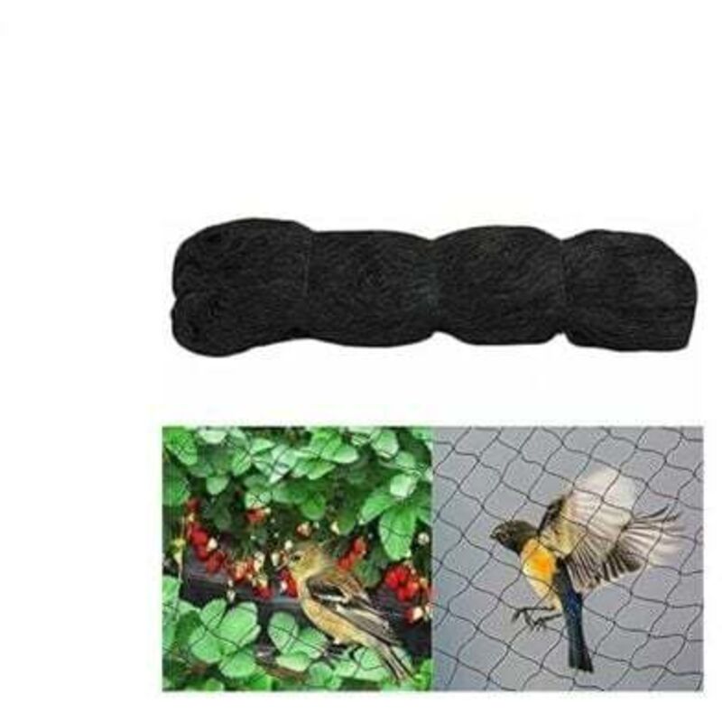 [niemals Verwendet] Vogelschutznetz, 5 M X 10 M, Vogelschutznetz, Obstbaumnetz, Schwarzes Vogelschutznetz. Schützt Obstbäume Und Gemüse Vor Schäden.