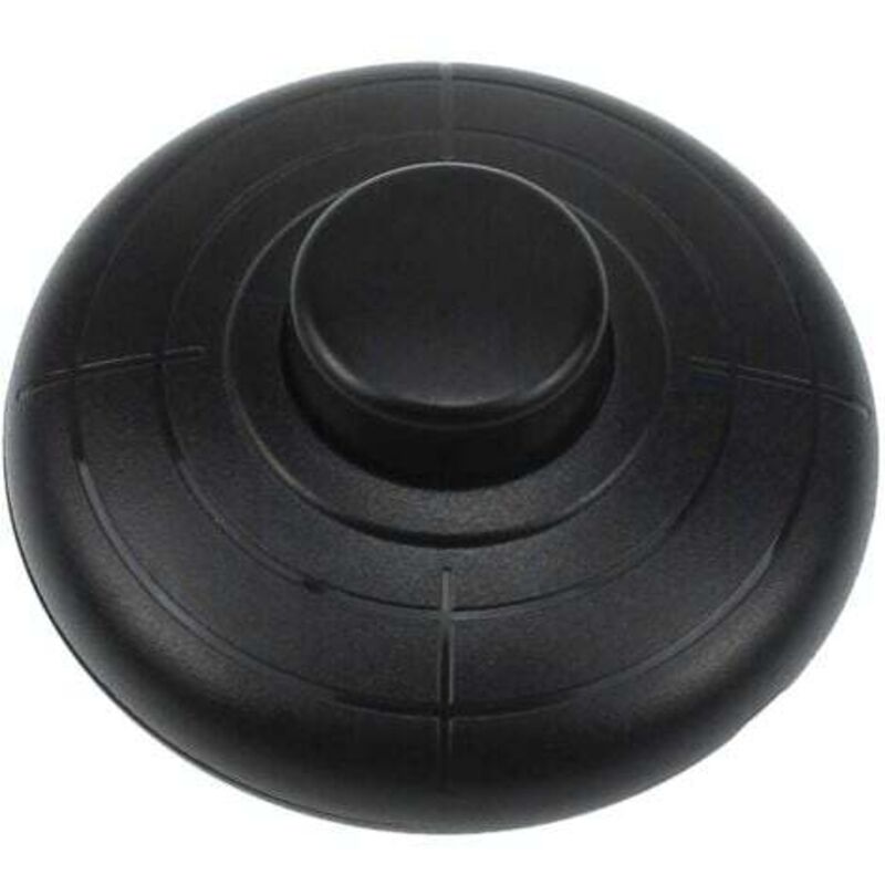 [niemals Verwendet] Runder Fußschalter, 1 Stück – Durchmesser 70 Mm X 31 Mm – Schwarz, 250 V/2 A, Geeignet Für 2- Oder 3-adrige Kabel, Geeignet Für Tisch- Und Stehlampen