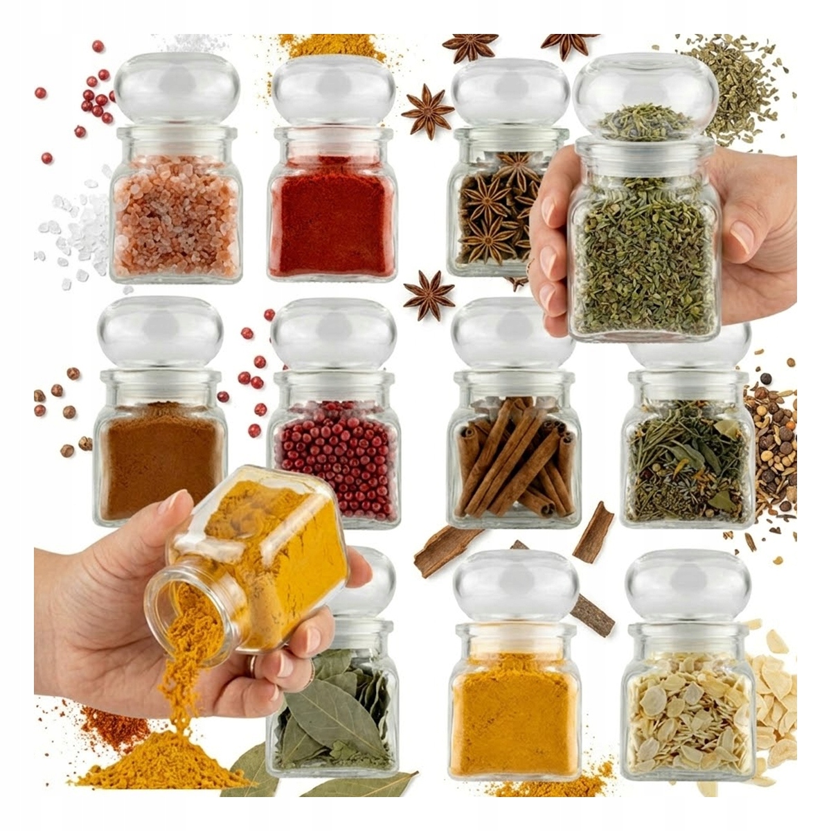 12 Luftdichte Gläser À 120 Ml Für Gewürze, Kerzen, Kräuter Und Mehr.