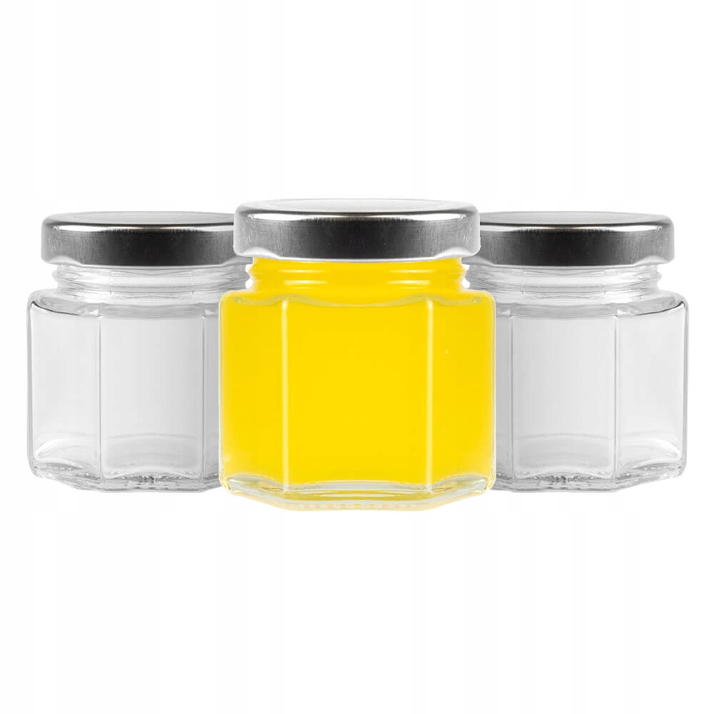 12 Sechseckige Gläser À 30 Ml Für Gewürze Und Honig