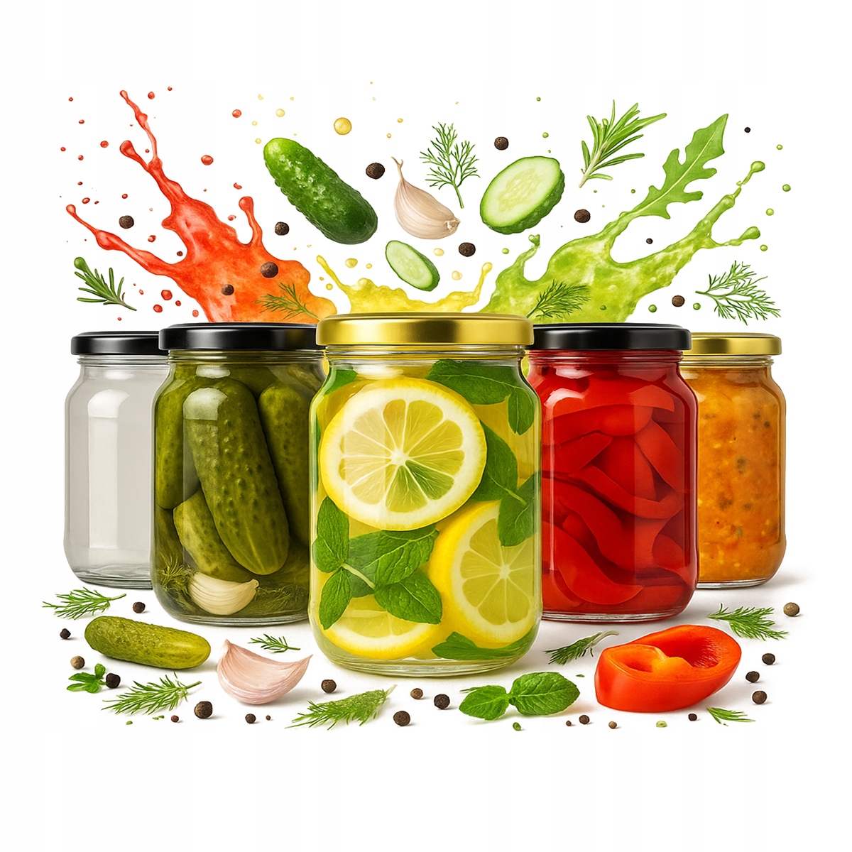 12 Einfache 500-ml-gläser Für Marmelade, Honig, Konfitüre, Gurken, Kerzen + Deckel