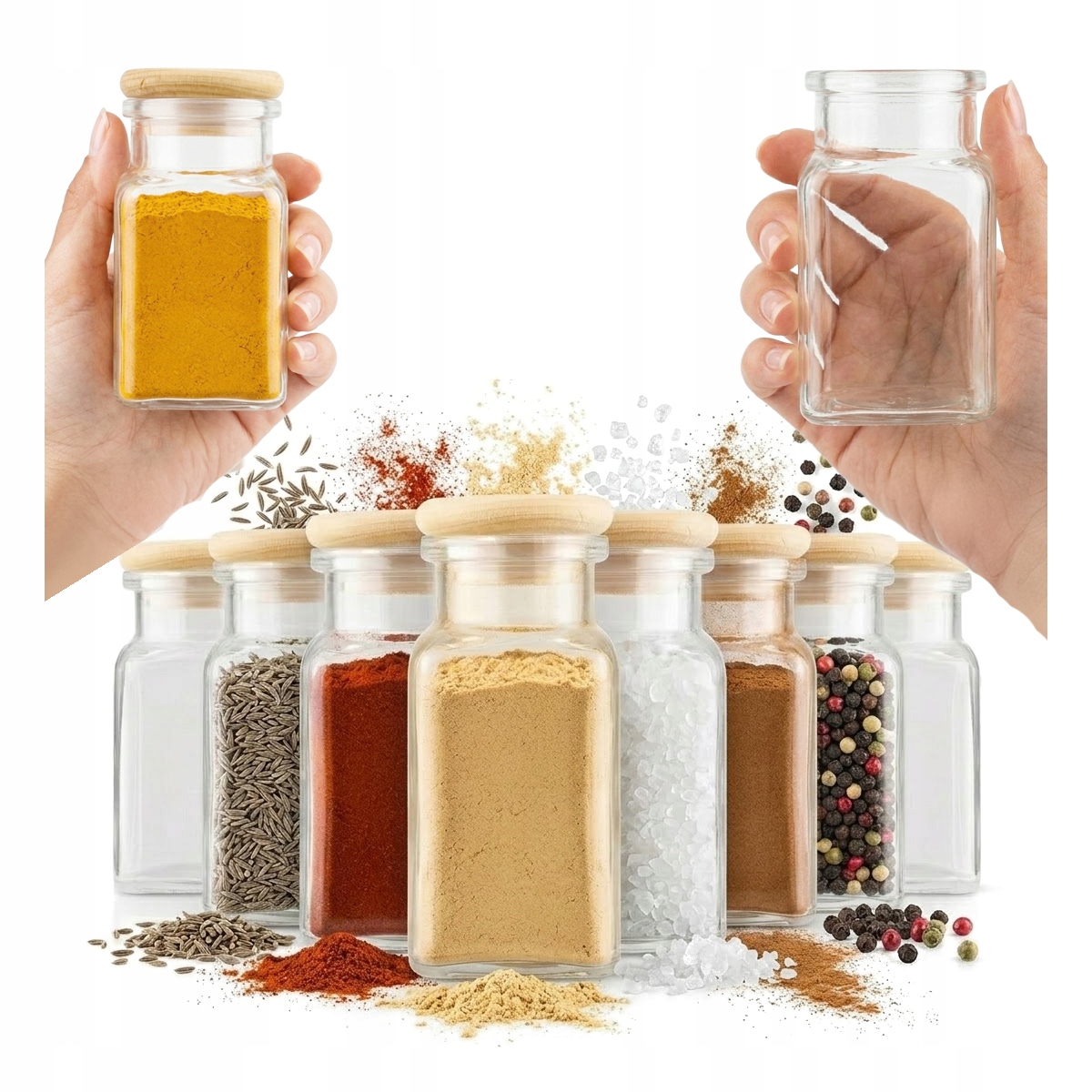 150-ml-glas Für Gewürze, Kräuter, Salz, Hochzeitsgeschenk, Holzkorken