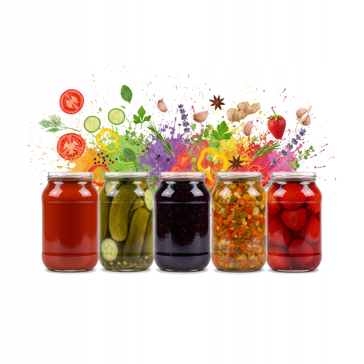 16 Glasbehälter 900 Ml Ohne Deckel Für Honig, Säfte, Konfitüren, Essiggurken