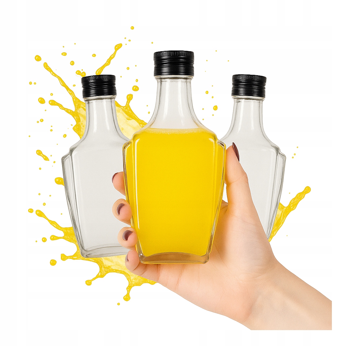 20 Nobel Glasflaschen 250 Ml + Verschluss Für Liköre, Weine, Geschenke