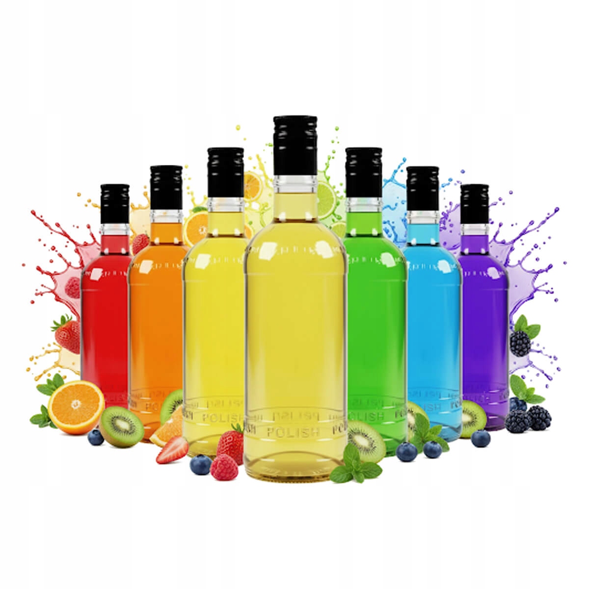 50x Glasflaschen Luxus 500ml Glasflasche Für Säfte, Liköre, Wein