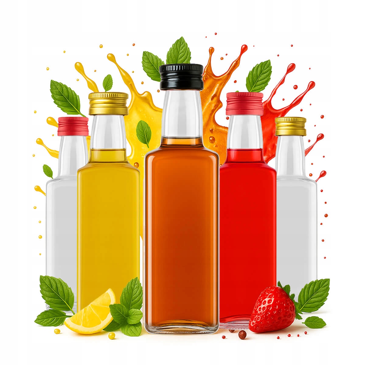 5x Whisky-glasflaschen (250 Ml) Für Whiskylikör Und Tinkturen – Geschenkidee