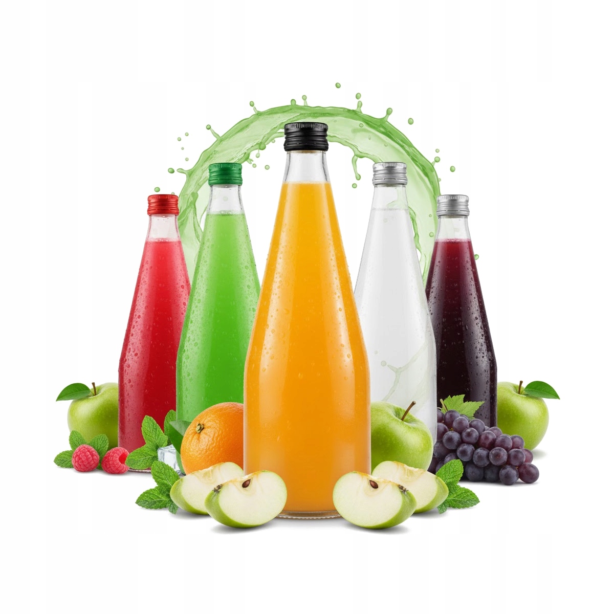 5x Kropla Flasche 700ml Für Saft, Sirup, Likör, Wodka, Alkohol, Schwarzgebrannten