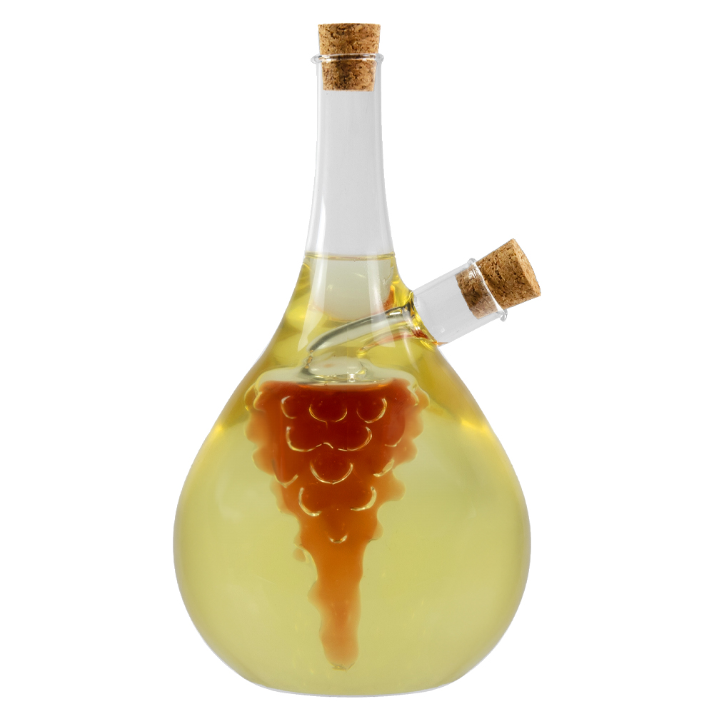 Dekorative Traubenflasche, 480 Ml, Doppelt Verwendbar Für Olivenöl, Essig, 2-in-1-produkte, Wein, Tinktur