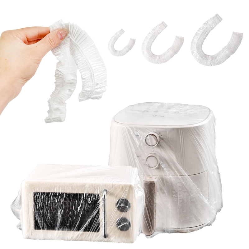 60 Transparente Abdeckungen Für Kleine Haushaltsgeräte, Dicke Einweg-staubschutzhüllen Mit Gummizug, Für Backofen, Schnellkochtopf, Toaster, Heißluftfritteuse, Kochtopf.