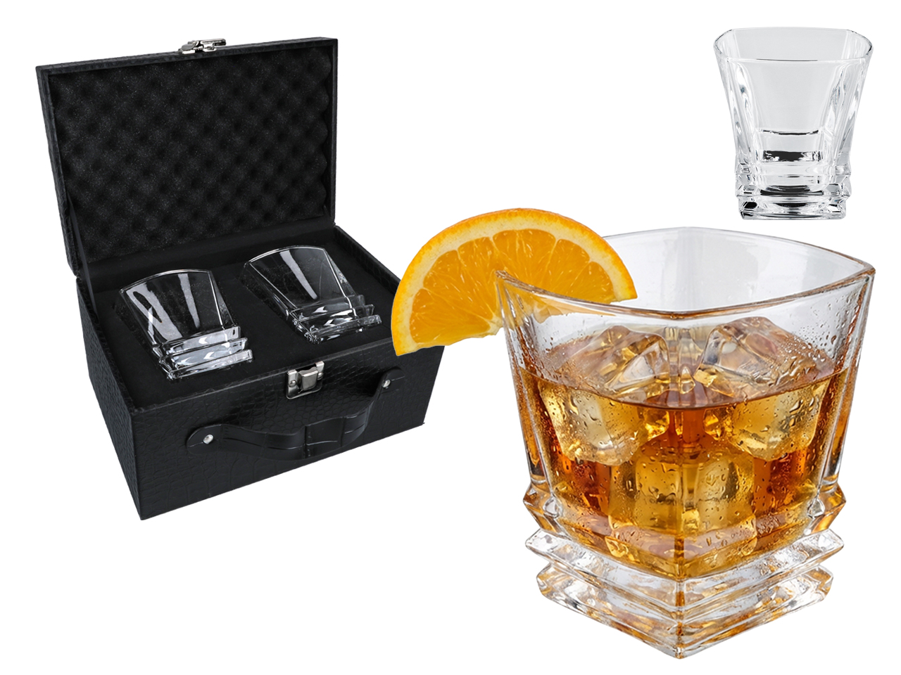 Set Mit 2 Whiskygläsern