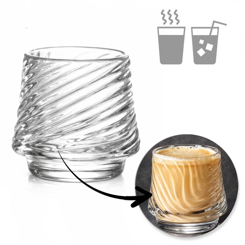 Gerilltes Glas, 150 Ml, 1 Stück, Für Kaffee, Getränke, Whisky, 7,5 X 8 Cm, Szk200