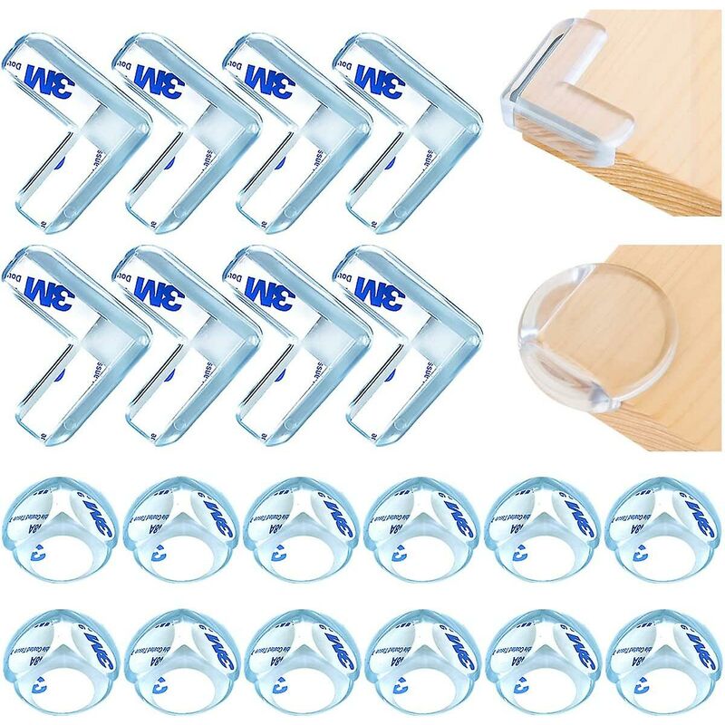 Tisch-eckenschutz, 20 Stück, Transparenter Eckenschutz, Eckenschutz, Stoßfester Eckenschutz Für Tische Und Alle Scharfen Möbel Für Kinder Und Babys
