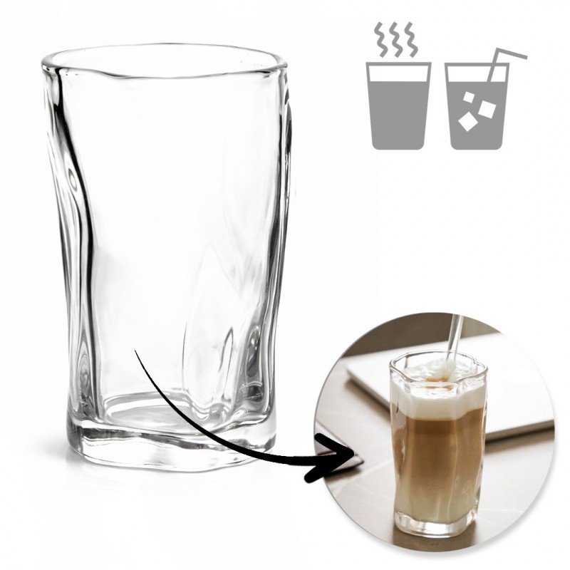 275 Ml Wellglas, 1 Stück, Für Kaffee, Latte Macchiato Und Longdrinks Szk199