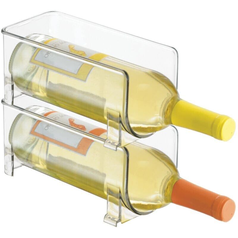 Stapelbare, Transparente Weinregale – 2er-set, Je 1 Flasche Fassungsvermögen – Ulisem