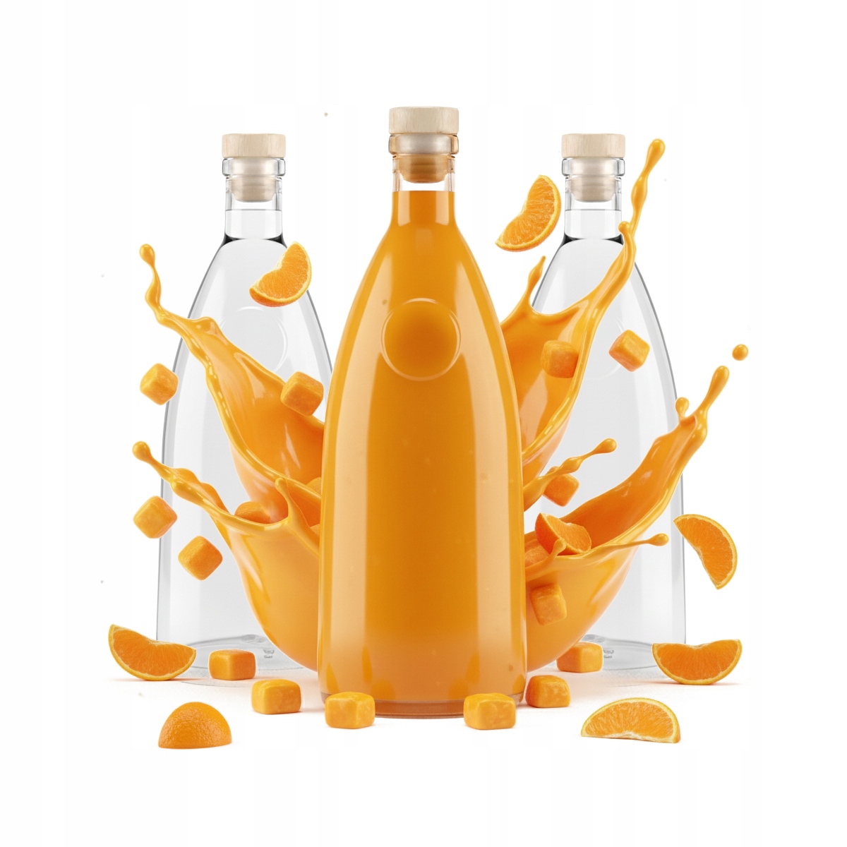 Loft Glasflasche 500ml Karaffe Für Likör, Wodka, Alkohol, Saft 0,5l