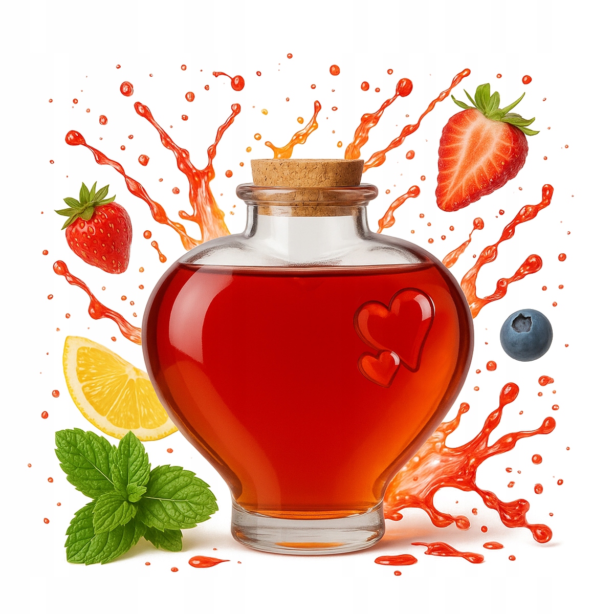 Love Glasflasche, 650 Ml, Für Wein, Spirituosen, Liköre, Geschenk Zur Hochzeit