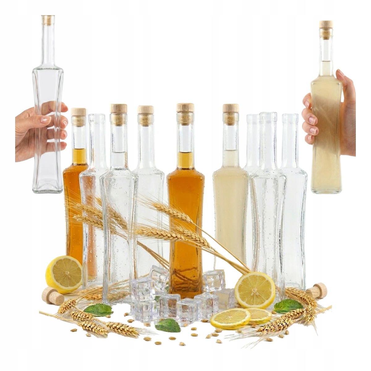 Magnum Glasflaschen, 500 Ml, Für Wein, Likör, Saft, Sirup, 50 Stück