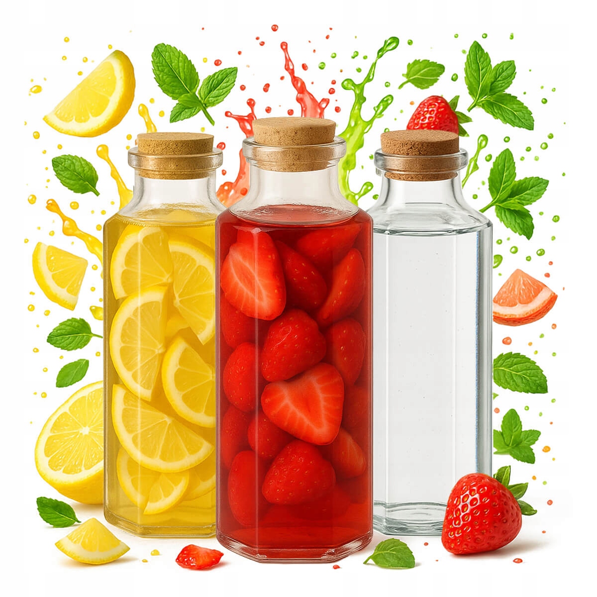 Milano Flasche 350ml Glaskaraffe Für Saft, Alkohol, Olivenöl, Wein, Wasser