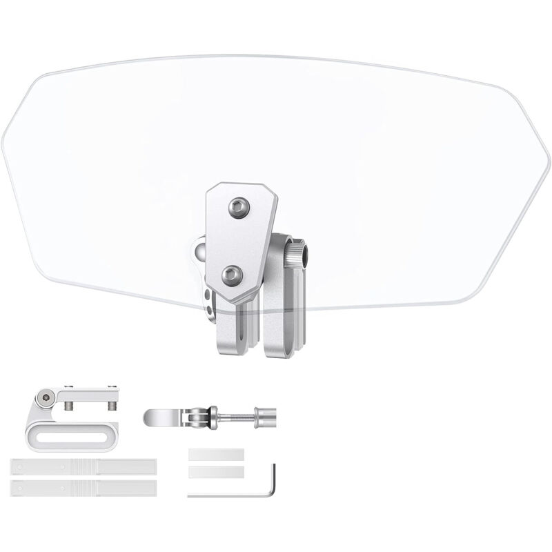 Verstellbarer Clip-on-windschutz Für Motorräder – Transparent
