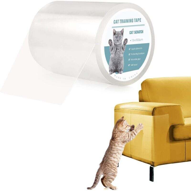 Transparente, Kratzfeste Sofaschutzrolle 15 X 300 Cm, Wiederverwendbar, Selbstklebend, Für Möbel Und Tische - Ulisem