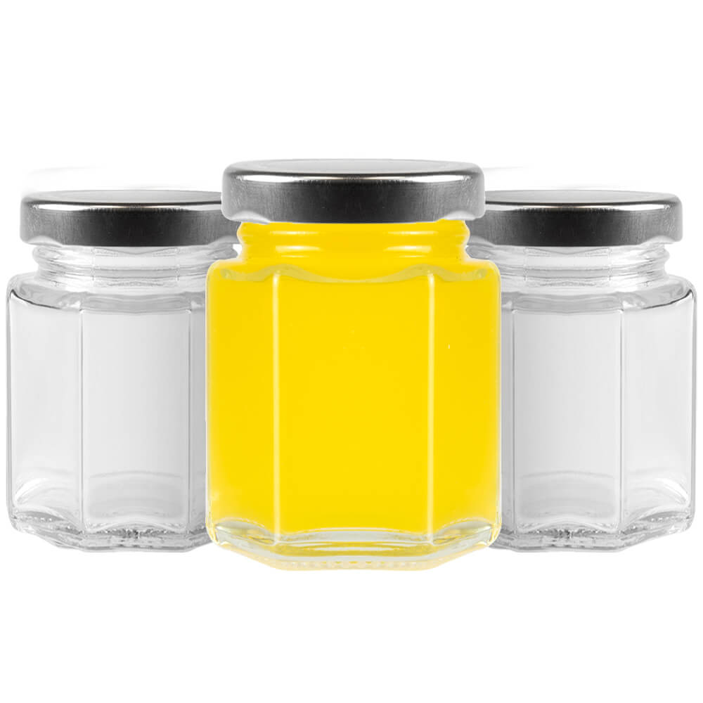 12 Sechseckige Gläser À 110 Ml Für Gewürze Und Honig