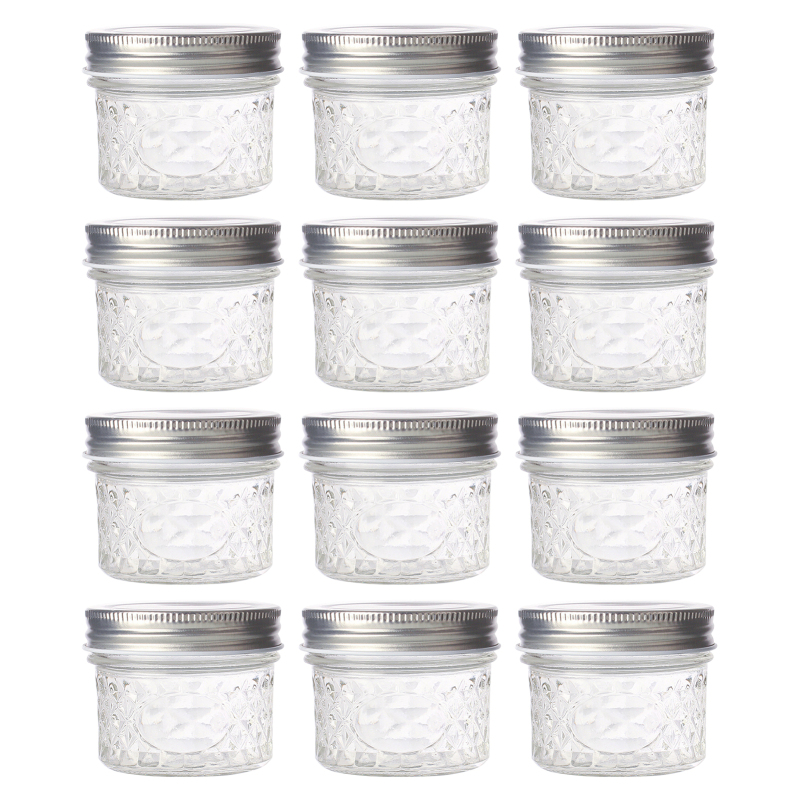 100 Ml Durchsichtige Glasbehälter Für Die Küche, Kleine Vorratsgläser Mit Luftdichtem Deckel Für Marmeladen, Honig, Joghurt, Säfte Und Süßigkeiten.