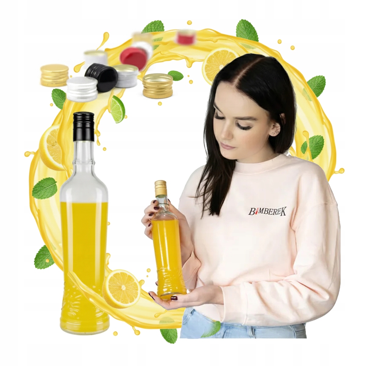 Toast Glasflasche 500ml Mit Verschluss Für Liköre, Alkohol, Wein, Saft 0,5l